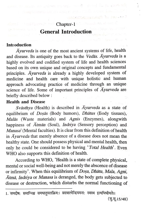 Diagnostic Methods in Ayurveda